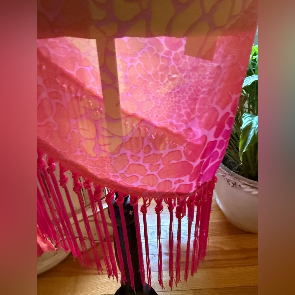 Tinibikini swim wrap cover up w/fringe hem. OSFM. NWT. Pink.Festival, beach, - Picture 3 of 8